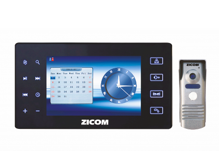 Zicom 7" Video Door Phone with Auto Recording